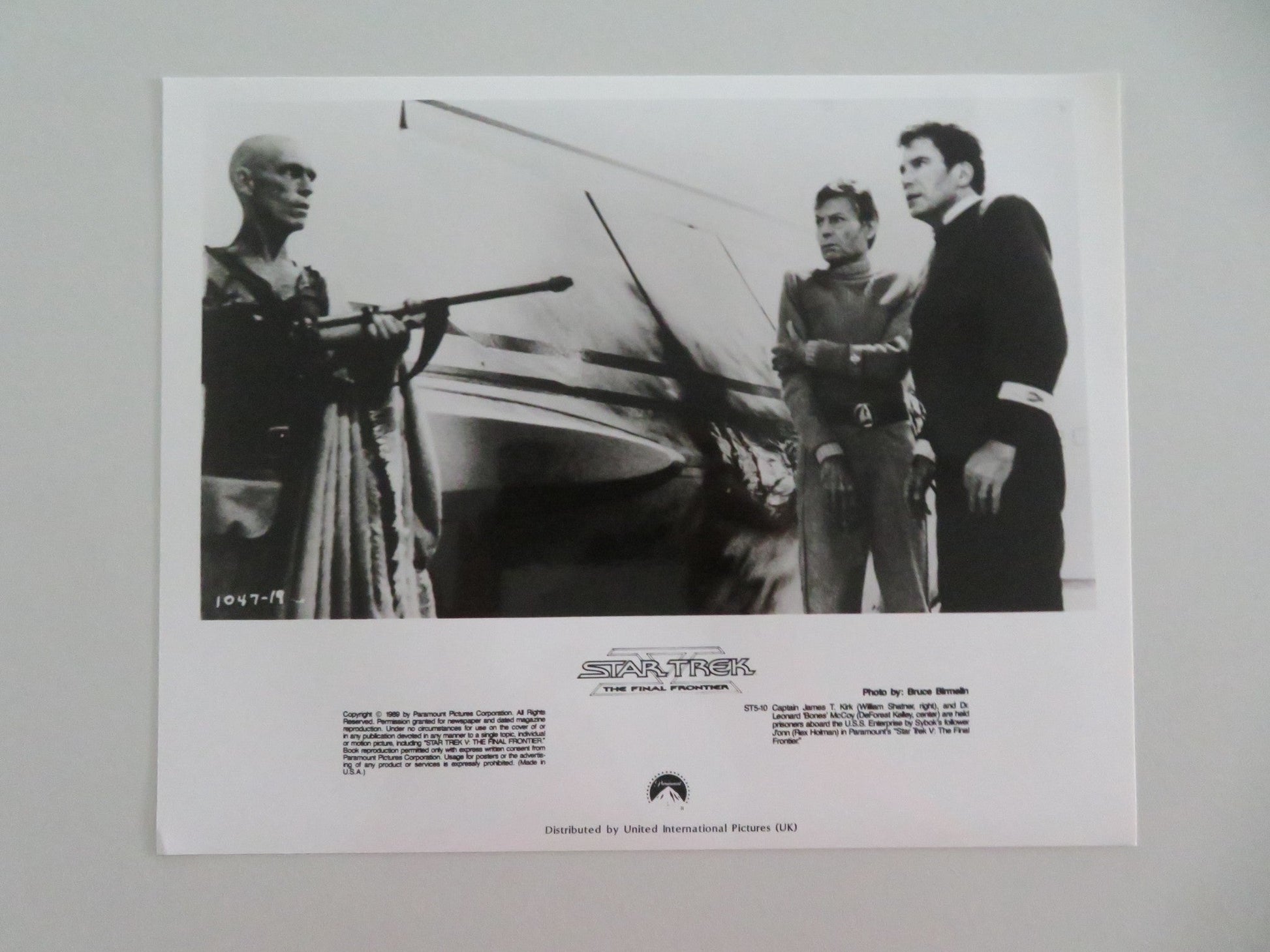 STAR TREK: THE FINAL FRONTIER MOVIE STILL PHOTO LOT OF 6 WILLIAM SHATNER 1989 - Rendezvous Cinema