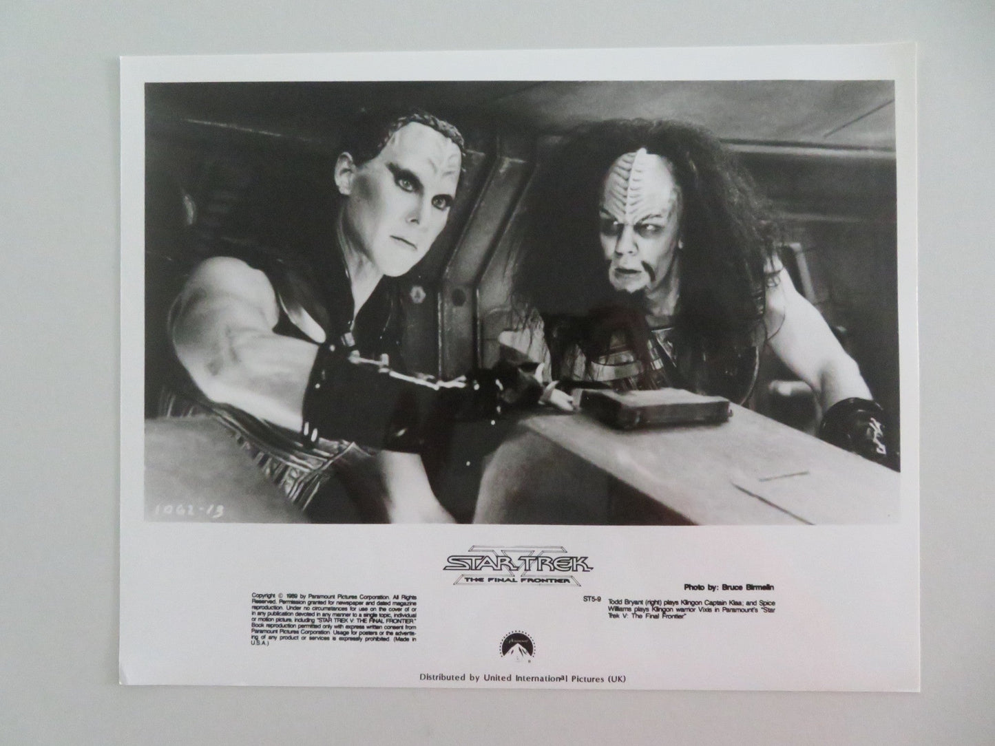 STAR TREK: THE FINAL FRONTIER MOVIE STILL PHOTO LOT OF 6 WILLIAM SHATNER 1989 - Rendezvous Cinema