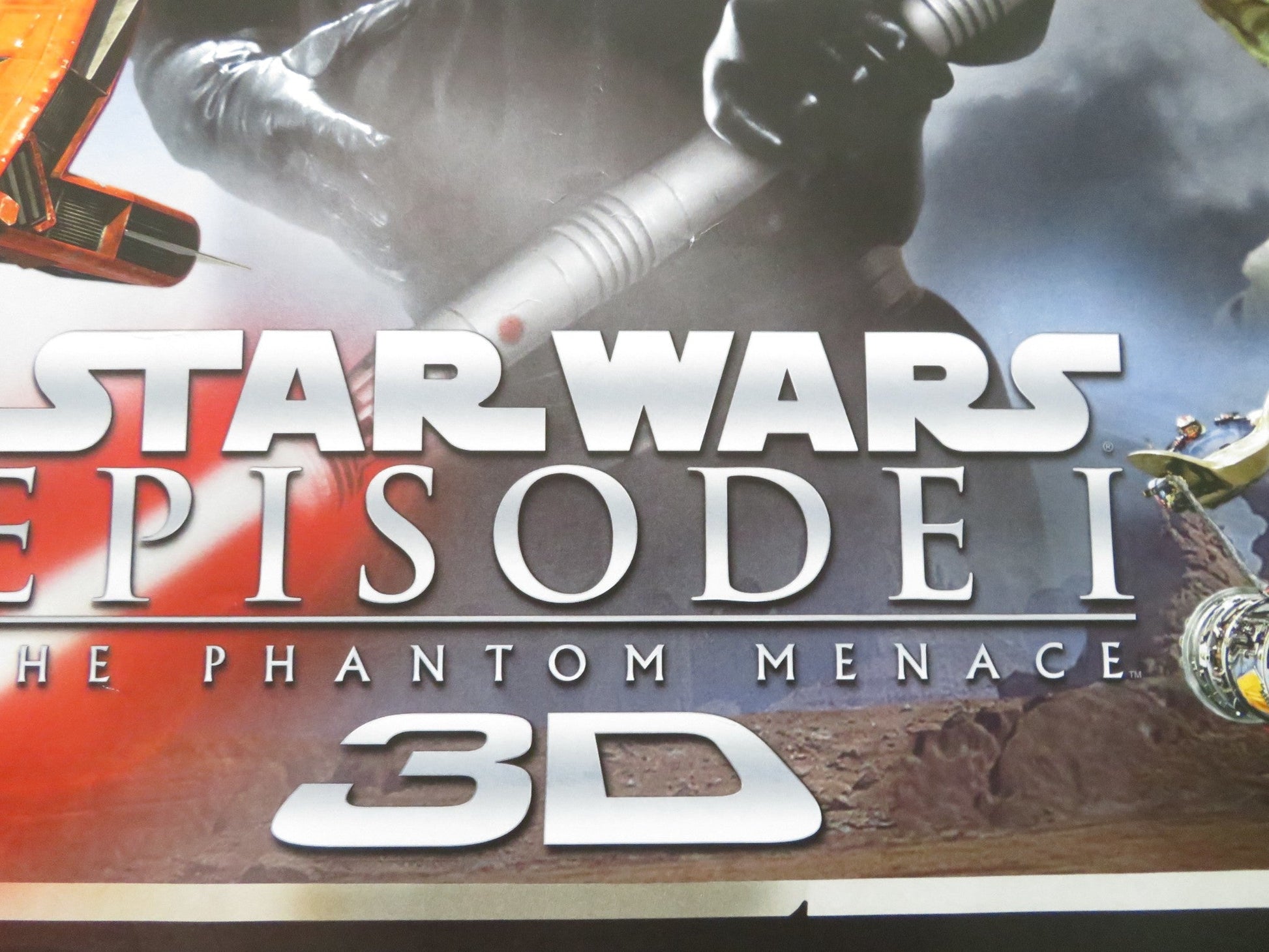 STAR WARS EPISODE I - THE PHANTOM MENACE 3D UK QUAD ROLLED POSTER L. NEESON 1999 Rendezvous Cinema Movie posters