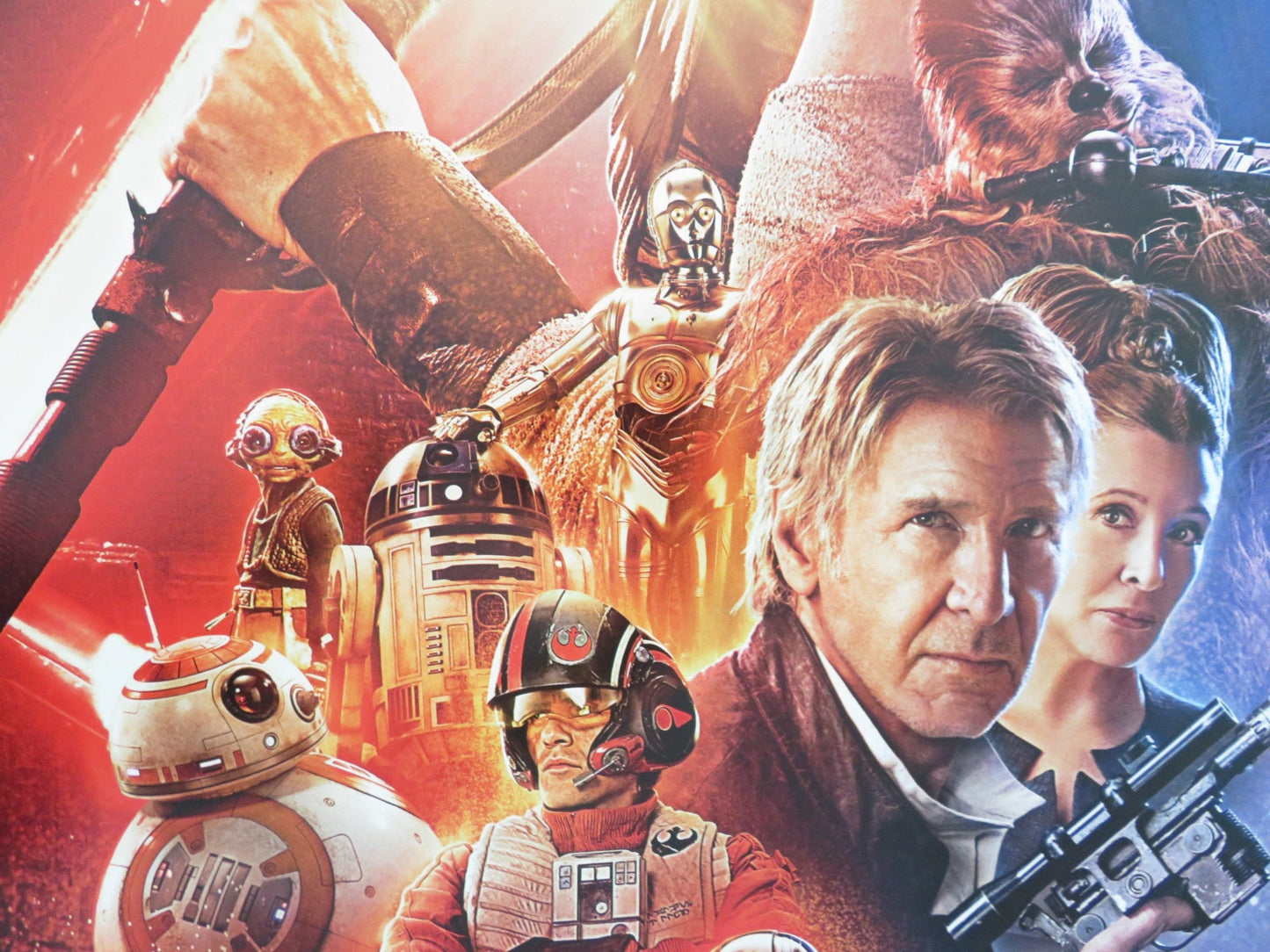 STAR WARS: EPISODE VII - THE FORCE AWAKENS - B ONE SHEET ROLLED POSTER FORD 2015 Movie posters