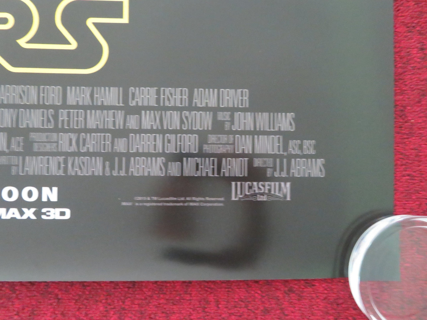 STAR WARS: EPISODE VII - THE FORCE AWAKENS - C ONE SHEET ROLLED POSTER FORD 2015 Movie posters