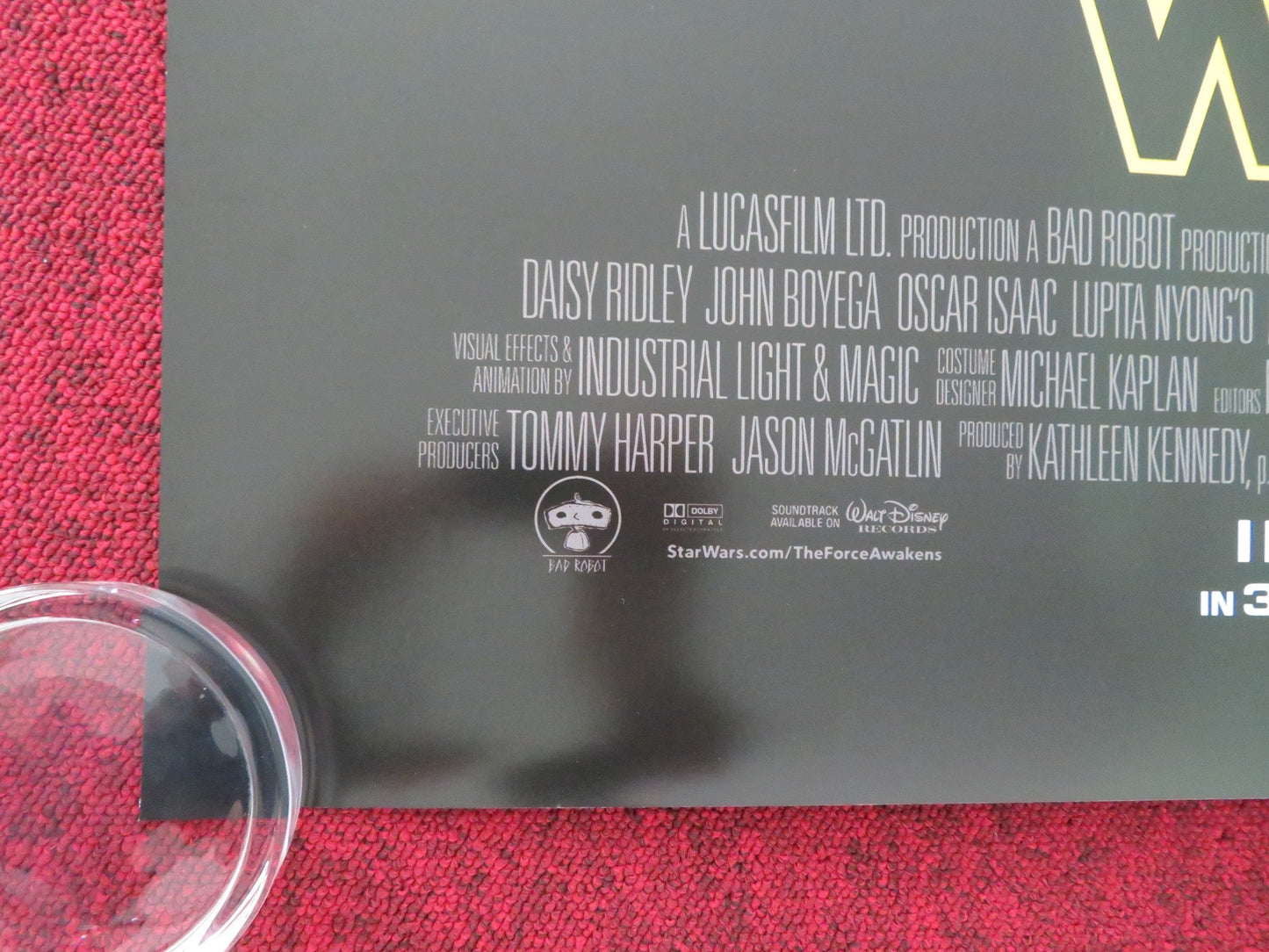 STAR WARS: EPISODE VII - THE FORCE AWAKENS - C ONE SHEET ROLLED POSTER FORD 2015 Movie posters