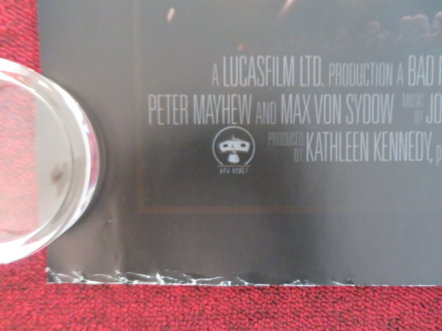 STAR WARS: EPISODE VII - THE FORCE AWAKENS UK QUAD ROLLED POSTER H. FORD 2015 Movie posters