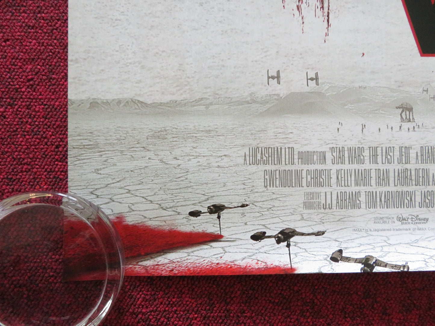 STAR WARS: EPISODE VIII - THE LAST JEDI - A US ONE SHEET ROLLED POSTER 2017 Rendezvous Cinema Movie posters