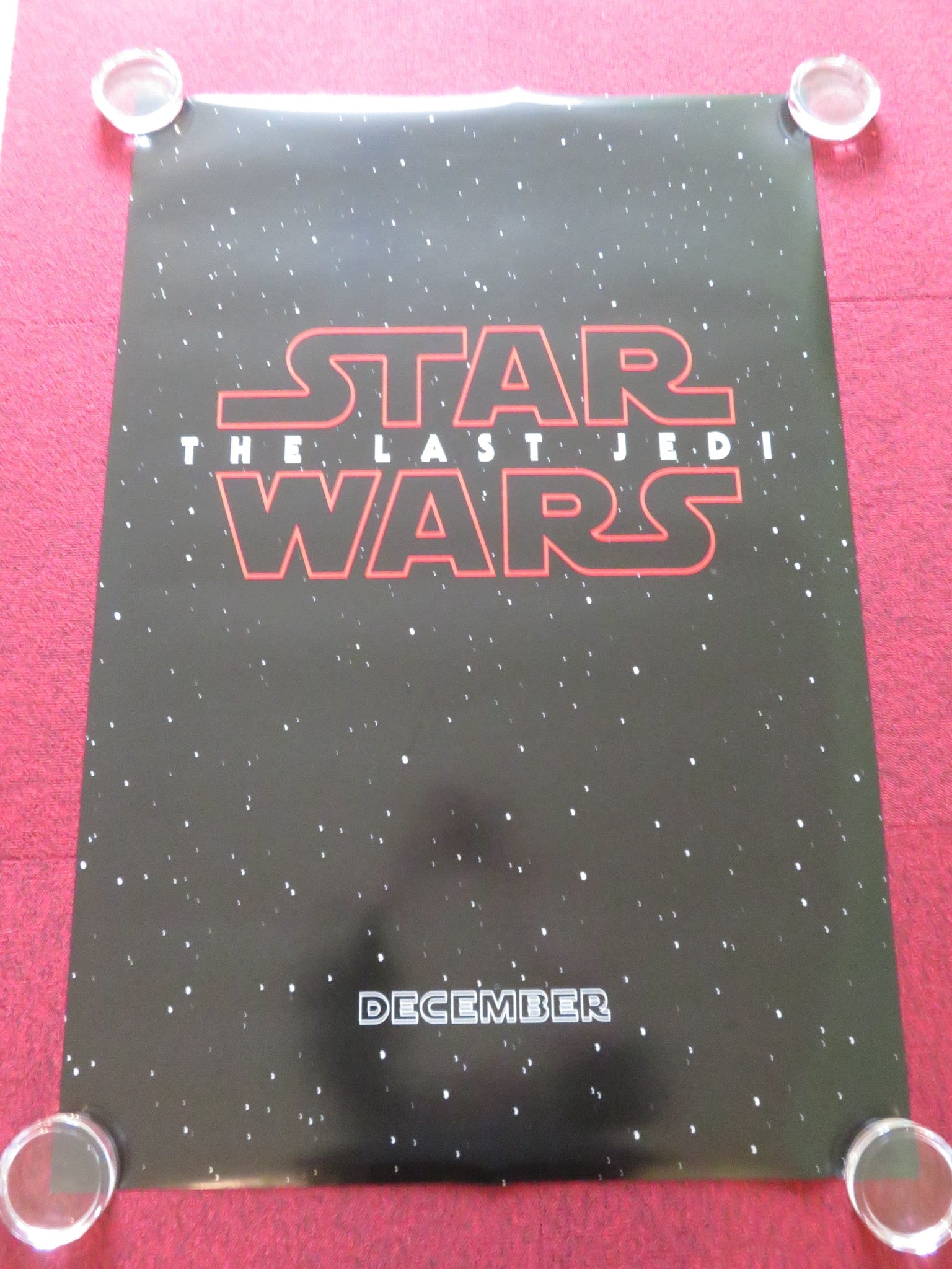 STAR WARS: EPISODE VIII - THE LAST JEDI - B US ONE SHEET ROLLED POSTER 2017 Rendezvous Cinema Movie posters