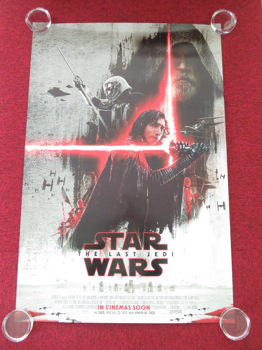 STAR WARS: EPISODE VIII - THE LAST JEDI US ONE SHEET ROLLED POSTER DRIVER 2017 Movie posters