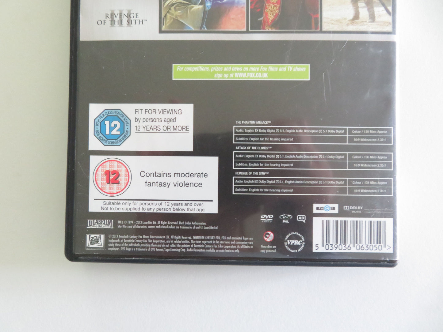 Star Wars Episodes I, II, and III 3 Disc Set (DVD) Liam Neeson 1999 Region 2 Movie posters