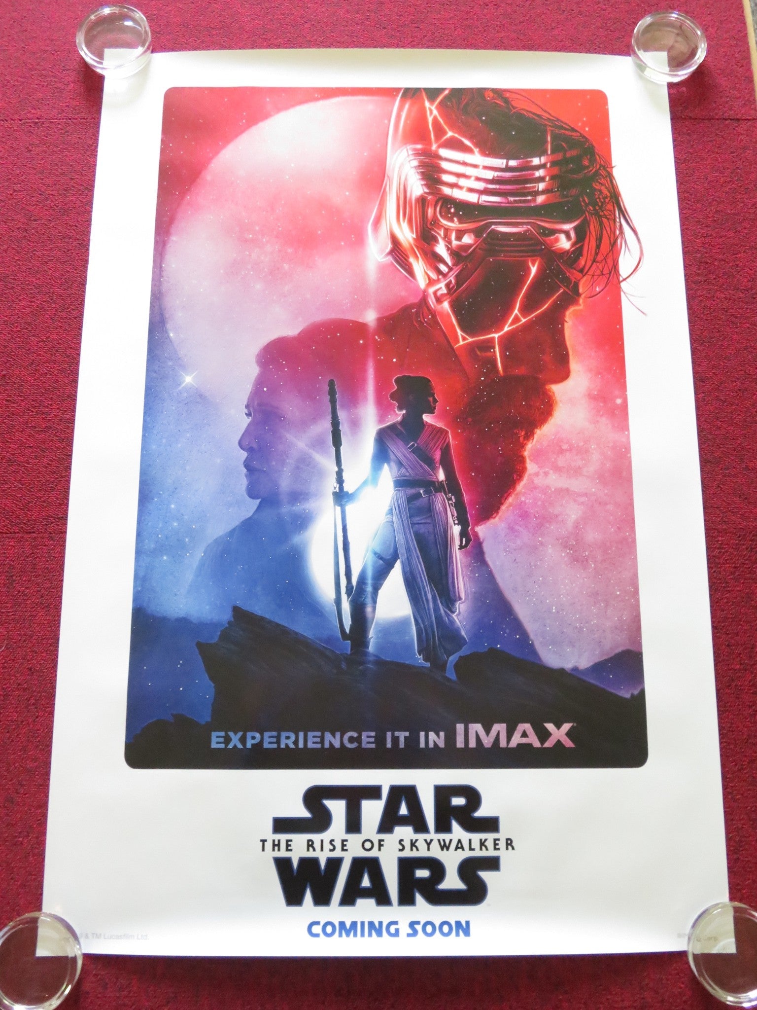 STAR WARS IX - THE RISE OF SKYWALKER US ONE SHEET ROLLED POSTER M. HAMILL 2019 Rendezvous Cinema Movie posters