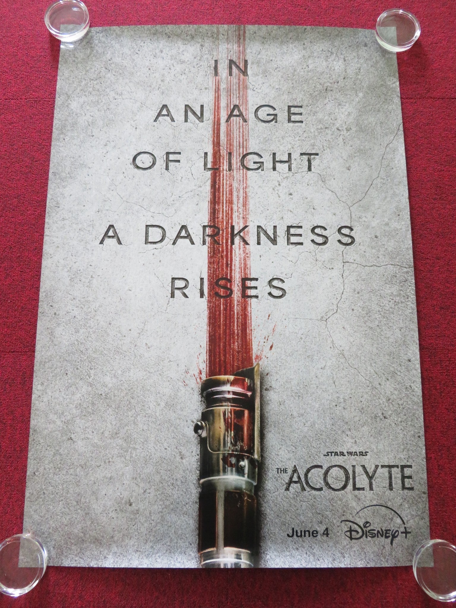 STAR WARS: THE ACOLYTE - A US ONE SHEET ROLLED POSTER TV SERIES DISNEY 2024 Rendezvous Cinema Movie posters