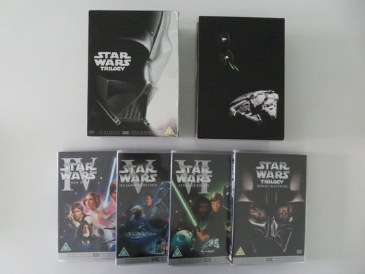 Star Wars Trilogy IV, V and VI (DVD BoxSet) Mark Hamill C. Fisher 2004 Region 2 Movie posters