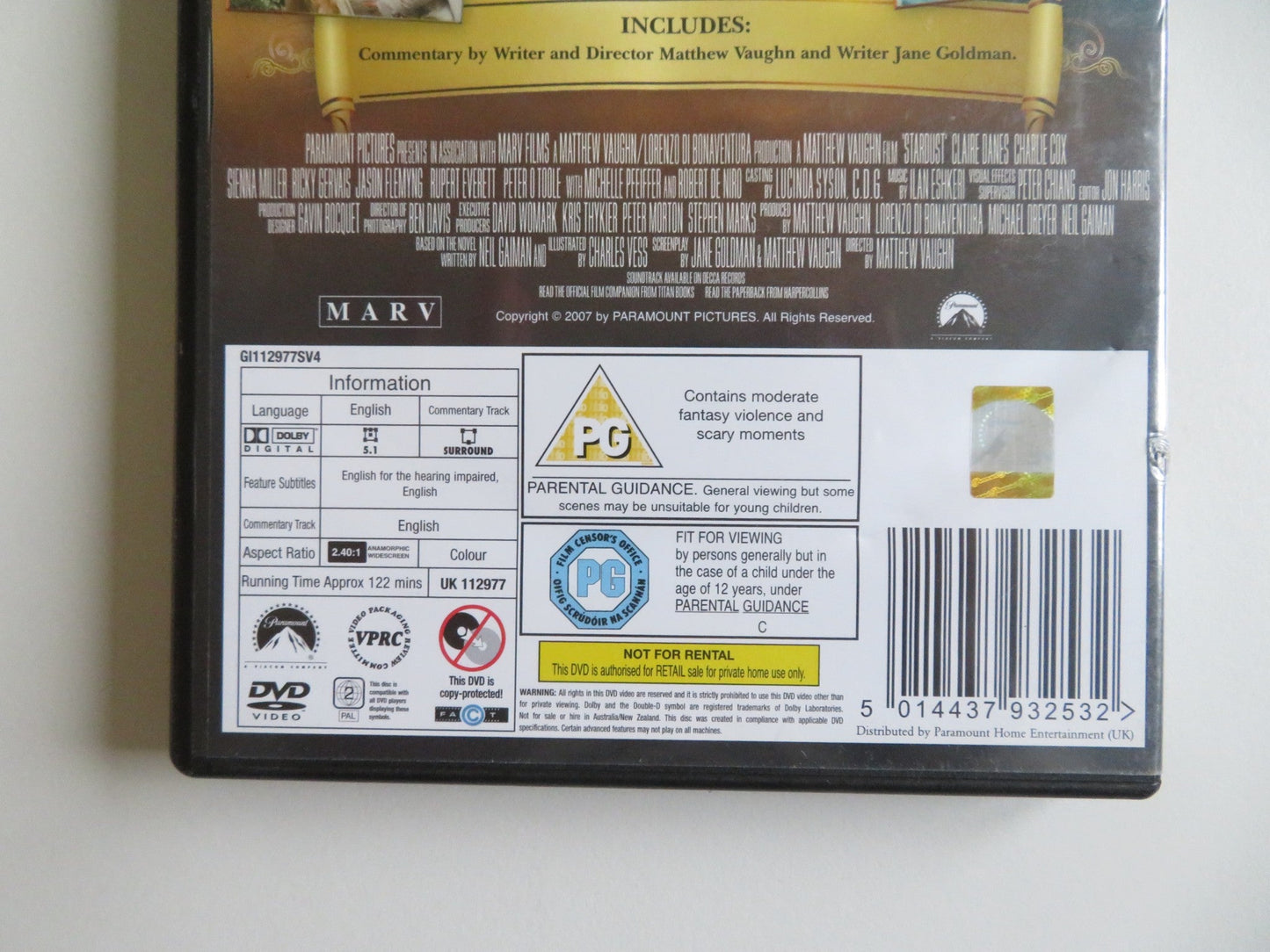 STARDUST (DVD) BEN BARNES CLAIRE DANES 2007 REGION 2 Movie posters