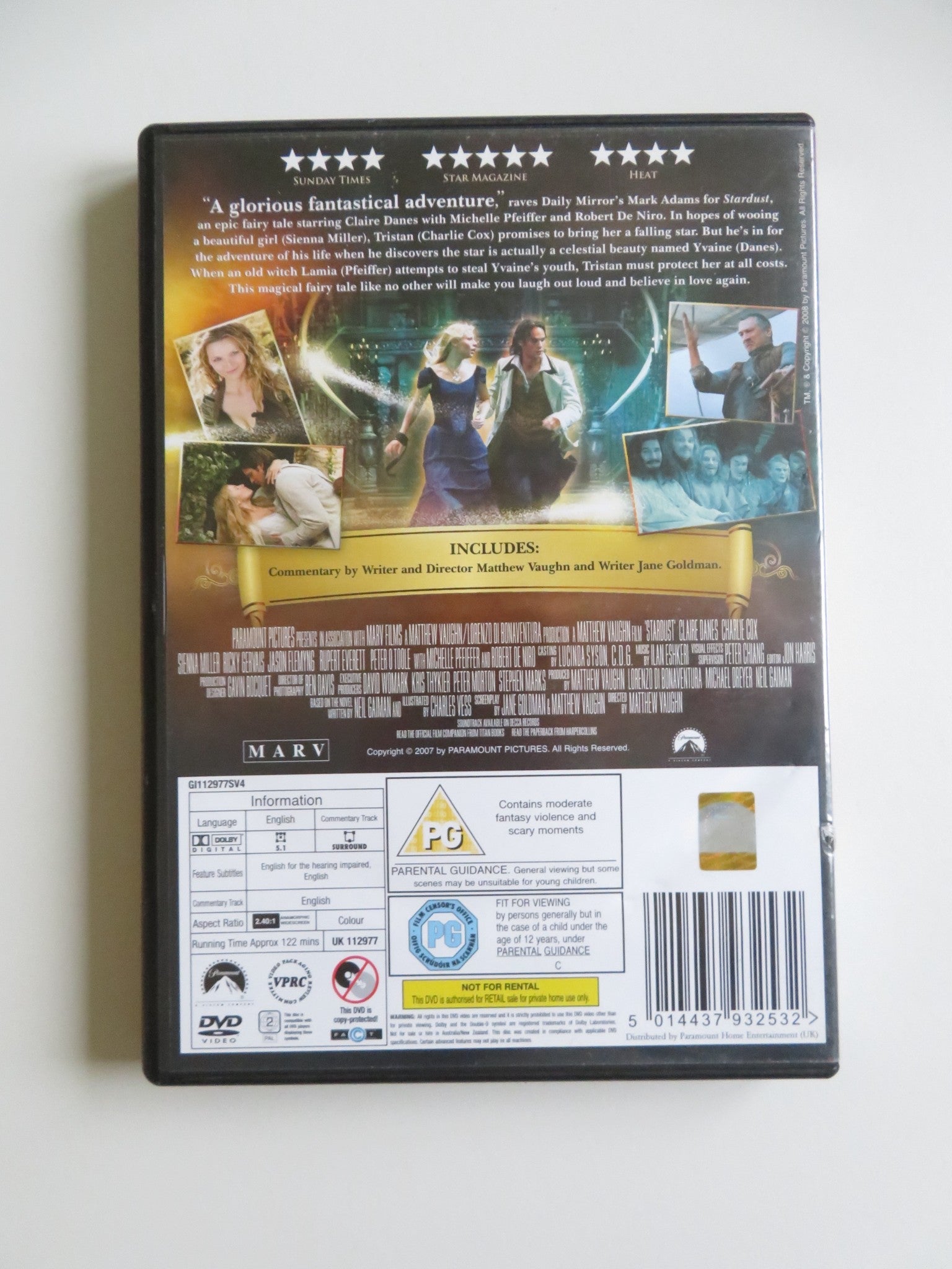 STARDUST (DVD) BEN BARNES CLAIRE DANES 2007 REGION 2 Movie posters