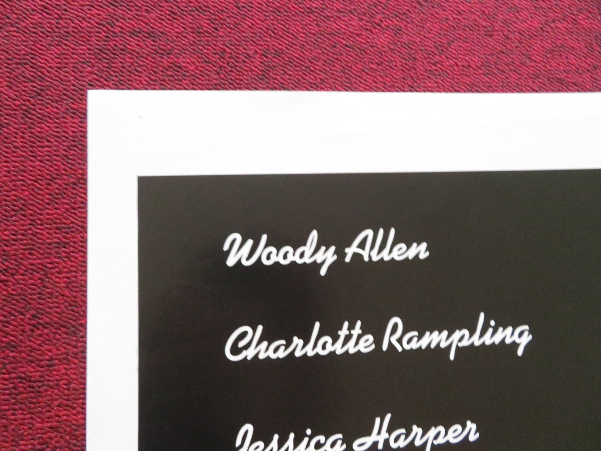 STARDUST MEMORIES FOLDED US ONE SHEET POSTER WOODY ALLEN CHARLOTTE RAMPLING 1980 Rendezvous Cinema Movie posters