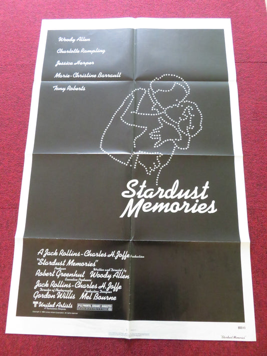 STARDUST MEMORIES FOLDED US ONE SHEET POSTER WOODY ALLEN CHARLOTTE RAMPLING 1980 Rendezvous Cinema Movie posters
