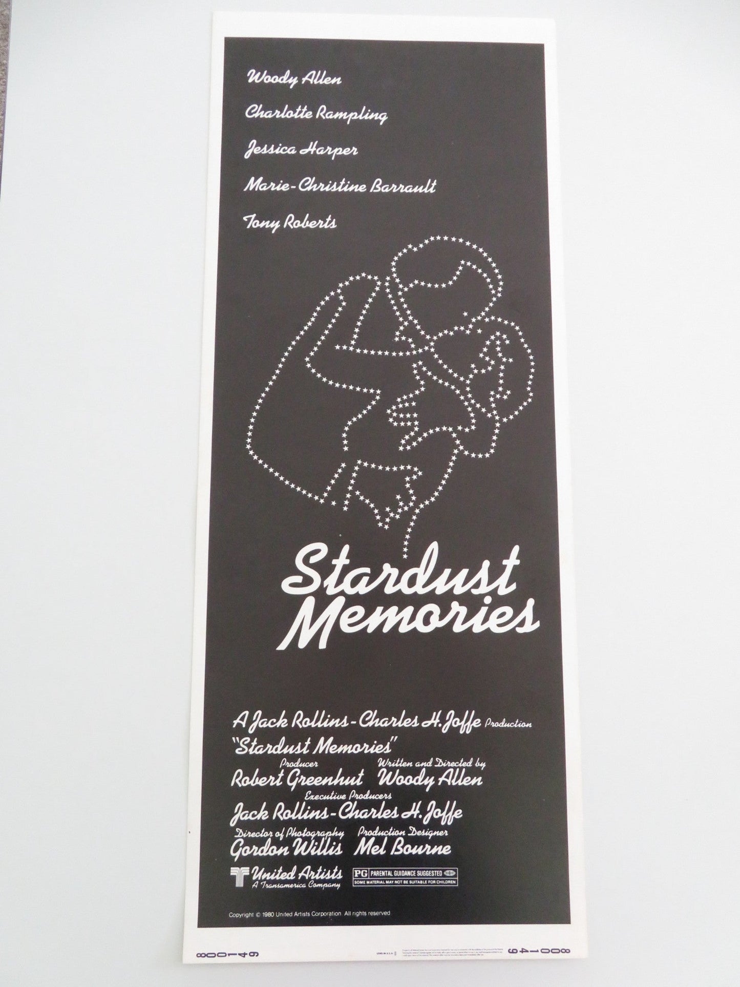 STARDUST MEMORIES US INSERT POSTER WOODY ALLEN CHARLOTTE RAMPLING 1980 Movie posters