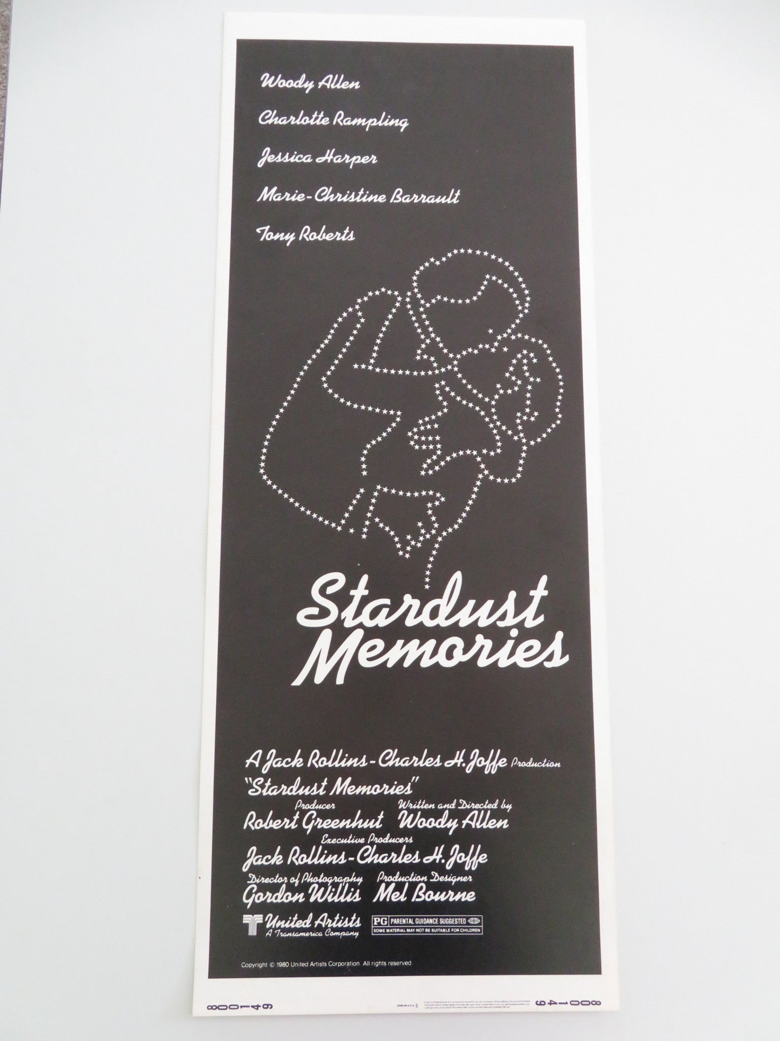 STARDUST MEMORIES US INSERT POSTER WOODY ALLEN CHARLOTTE RAMPLING 1980 Movie posters