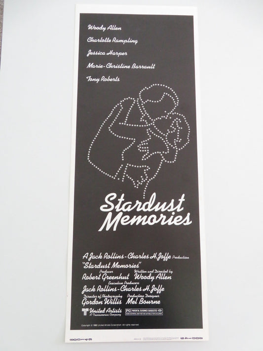 STARDUST MEMORIES US INSERT POSTER WOODY ALLEN CHARLOTTE RAMPLING 1980 Movie posters