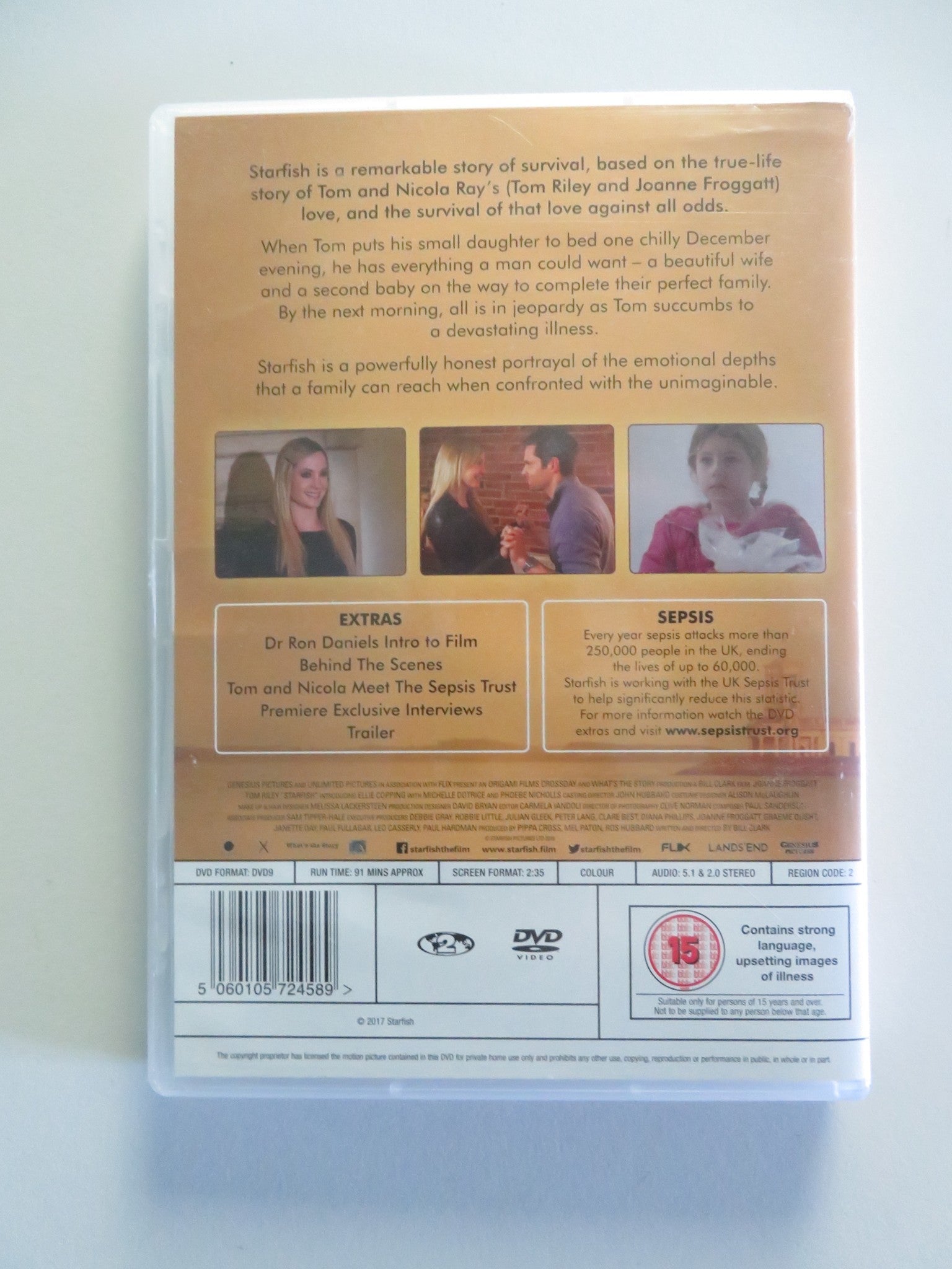 STARFISH (DVD) JOANNE FROGGATT TOM RILEY 2016 REGION 2 Movie posters