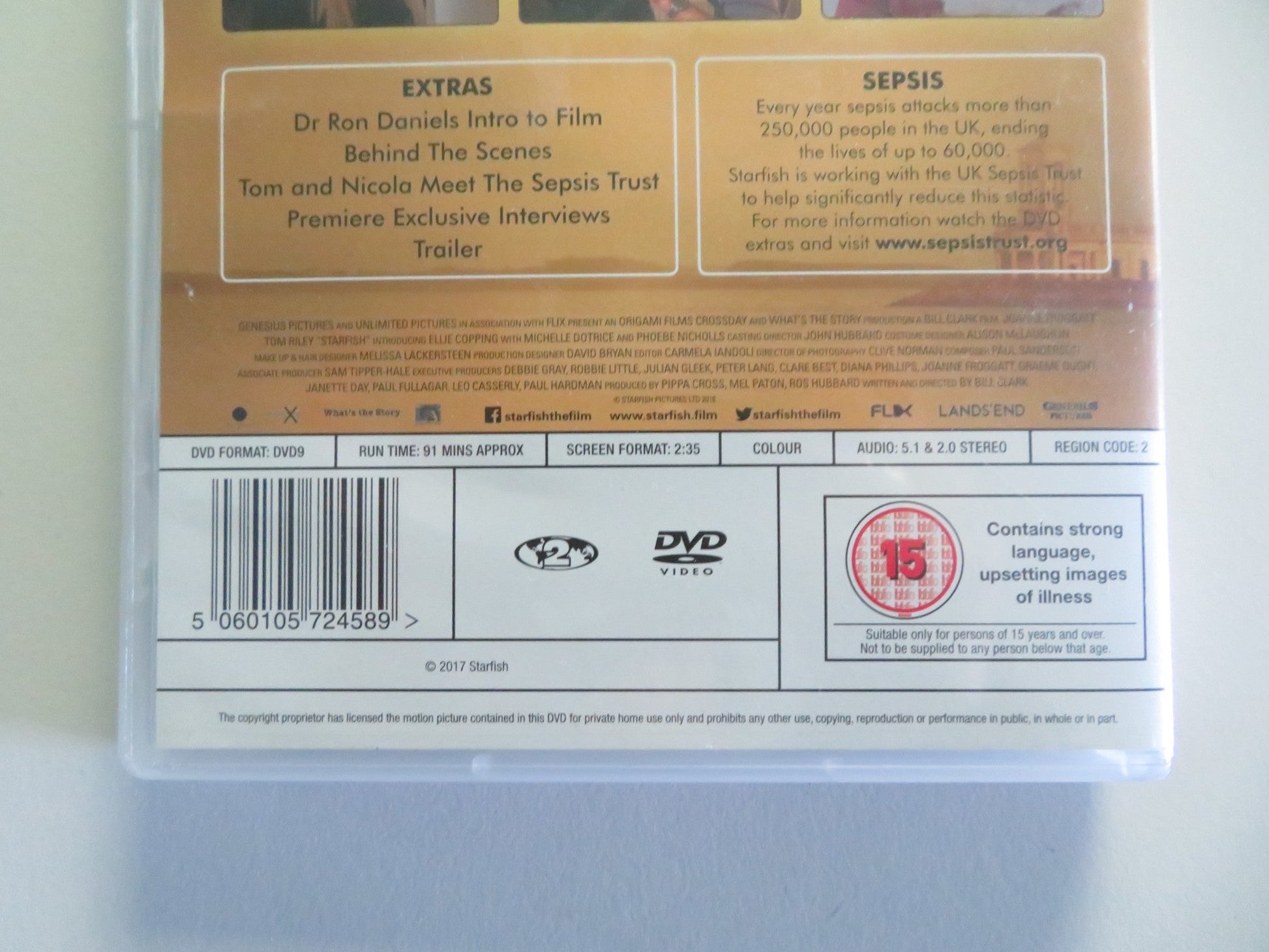 STARFISH (DVD) JOANNE FROGGATT TOM RILEY 2016 REGION 2 Movie posters