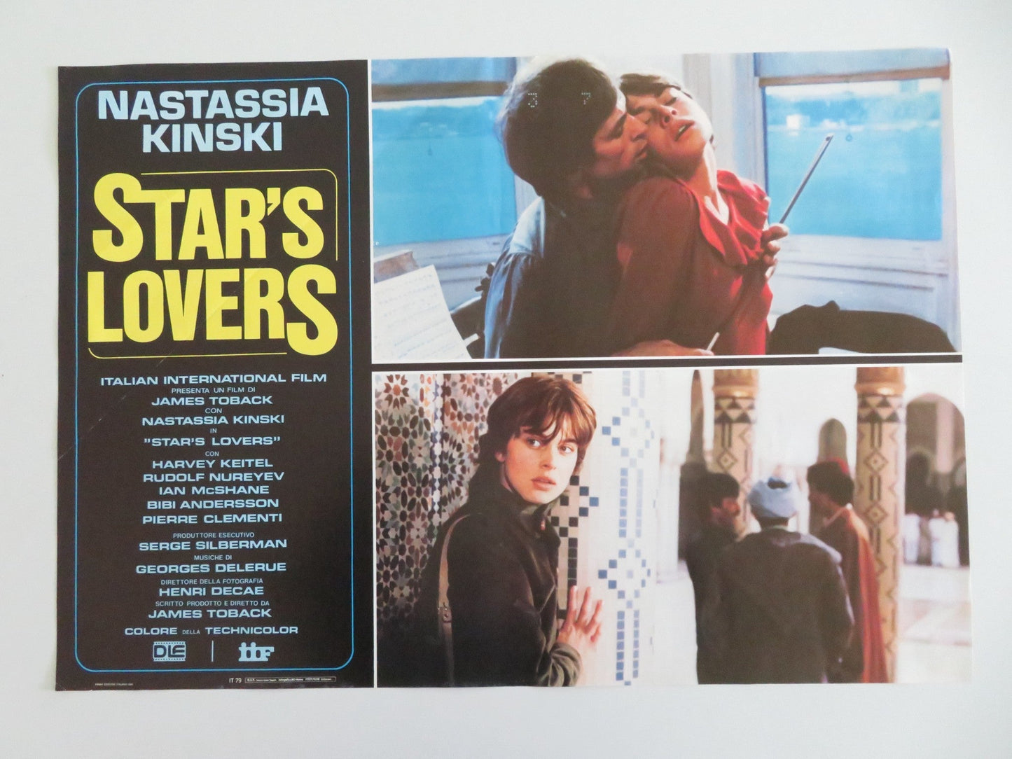 STAR'S LOVERS ITALIAN FOTOBUSTA POSTERS LOT OF 6 KINSKI HARVEY KEITEL 1983 Movie posters