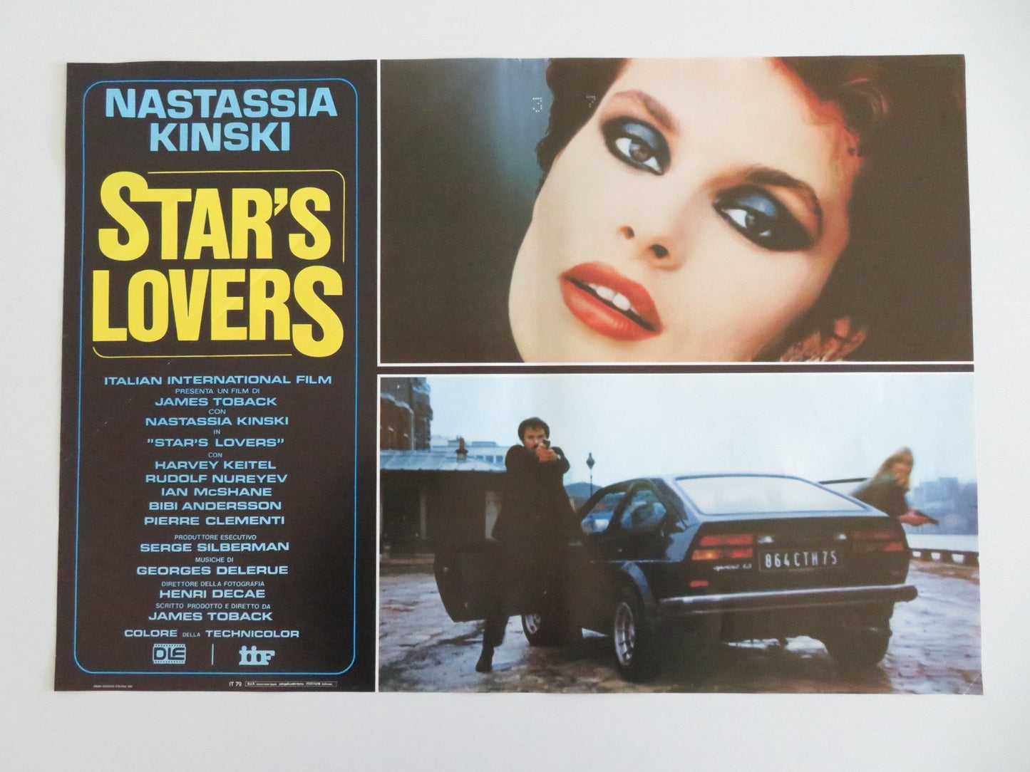 STAR'S LOVERS ITALIAN FOTOBUSTA POSTERS LOT OF 6 KINSKI HARVEY KEITEL 1983 Movie posters