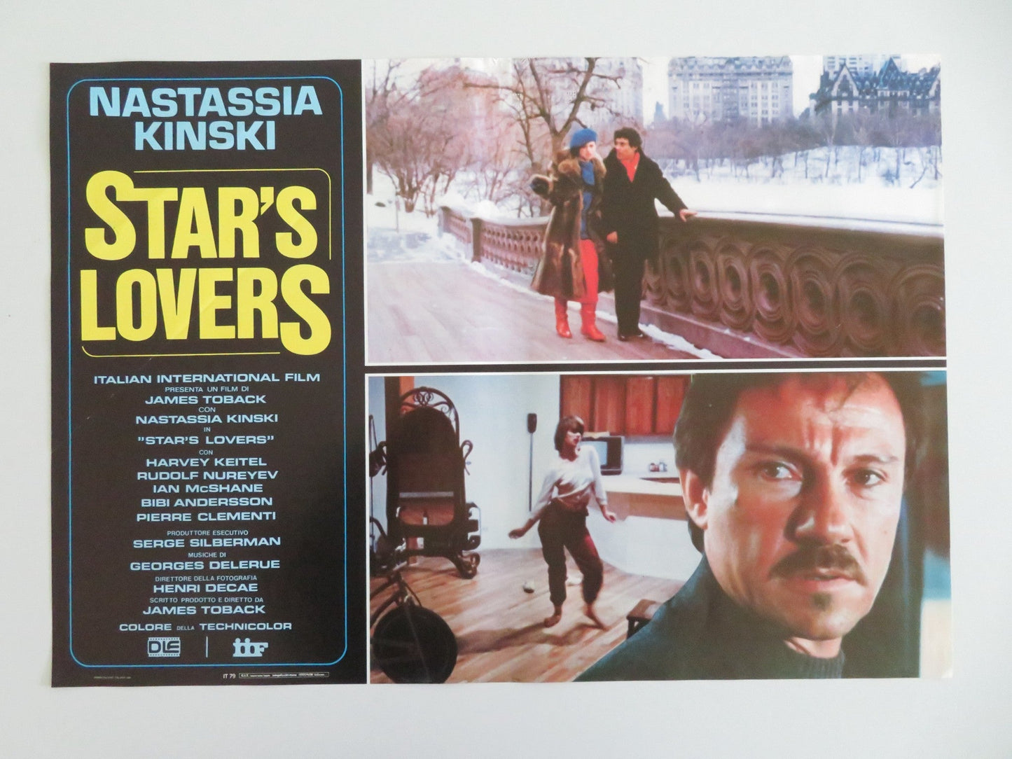 STAR'S LOVERS ITALIAN FOTOBUSTA POSTERS LOT OF 6 KINSKI HARVEY KEITEL 1983 Movie posters