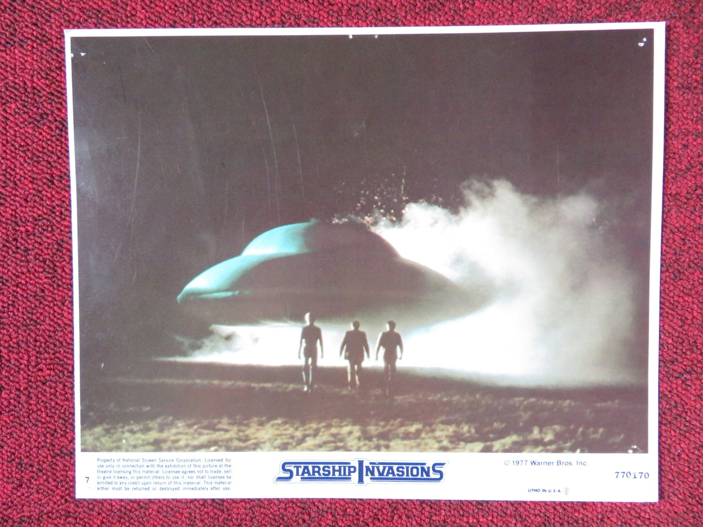 STARSHIP INVASIONS - 7 LOBBY CARD ROBERT VAUGHN CHRISTOPHER LEE 1977 Rendezvous Cinema Movie posters