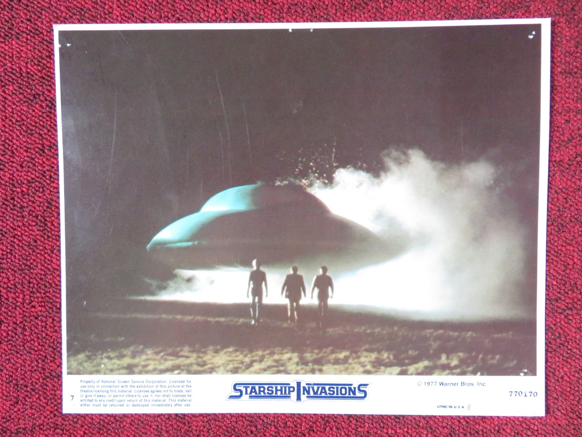 STARSHIP INVASIONS - 7 LOBBY CARD ROBERT VAUGHN CHRISTOPHER LEE 1977 Rendezvous Cinema Movie posters