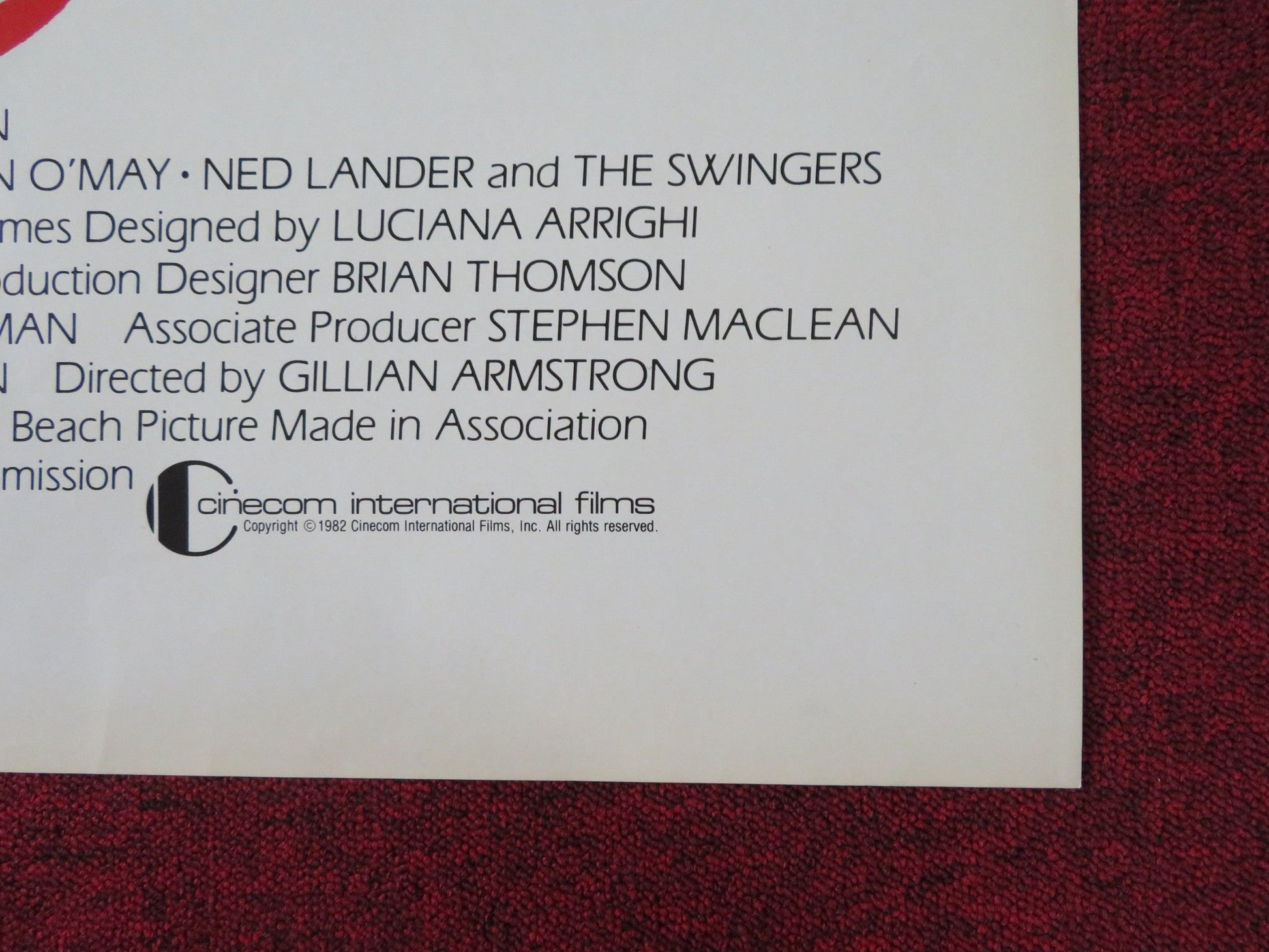 STARSTRUCK FOLDED US ONE SHEET POSTER JOEY KENNEDY ROSS O'DONOVAN 1982 Rendezvous Cinema Movie posters