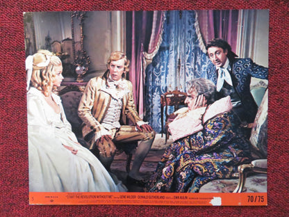 START THE REVOLUTION WITHOUT ME - 2 LOBBY CARD GENE WILDER DONALD SUTHERLAND 1970 Rendezvous Cinema Movie posters