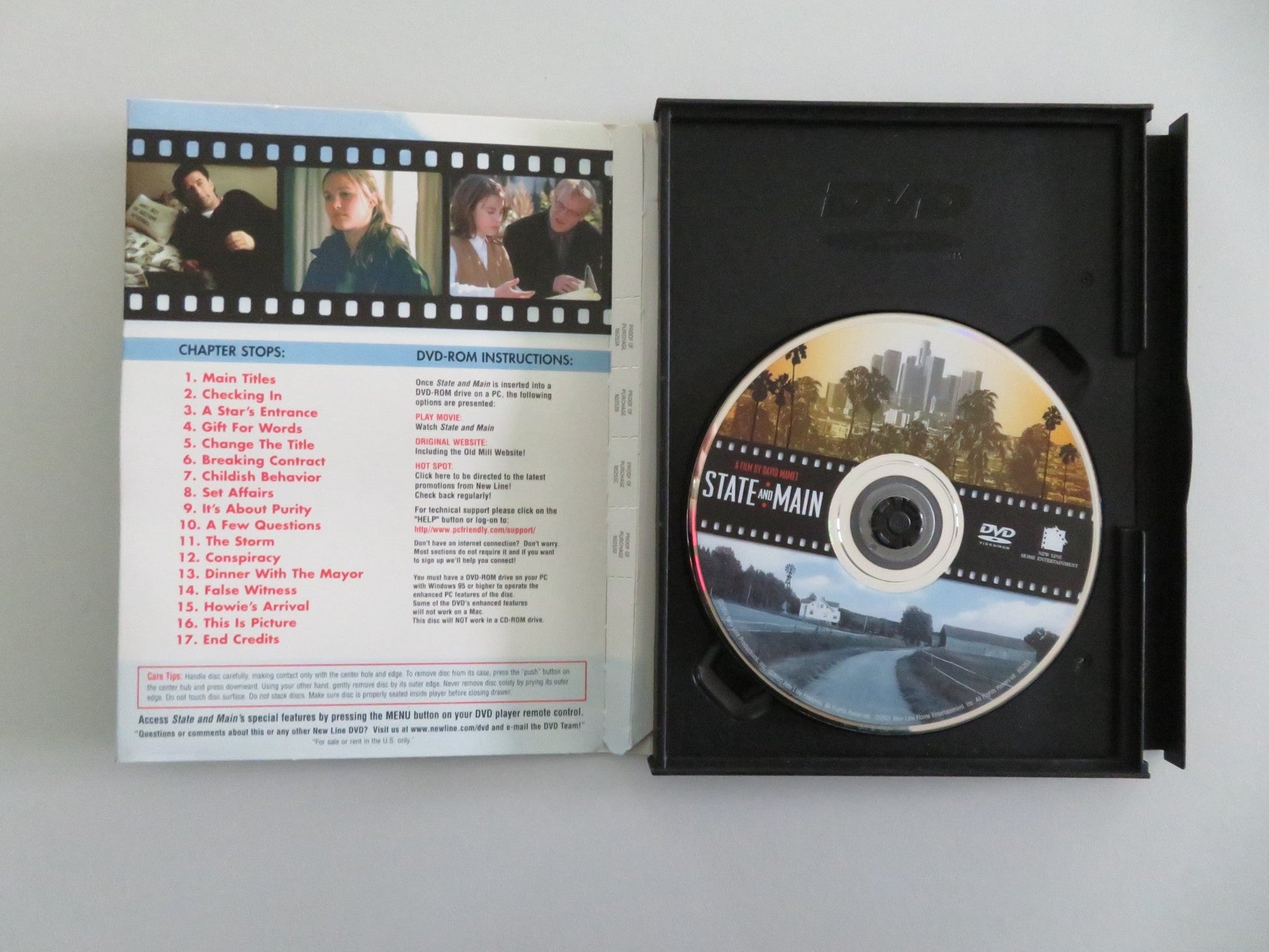 State and Main (DVD) Alec Baldwin Philip Seymour Hoffman 2000 Region 1 Movie posters