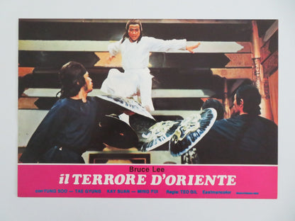 STEEL - FISTED DRAGON - A ITALIAN FOTOBUSTA POSTER JOHNNY HONG KONG FATIMAH 1977 Movie posters