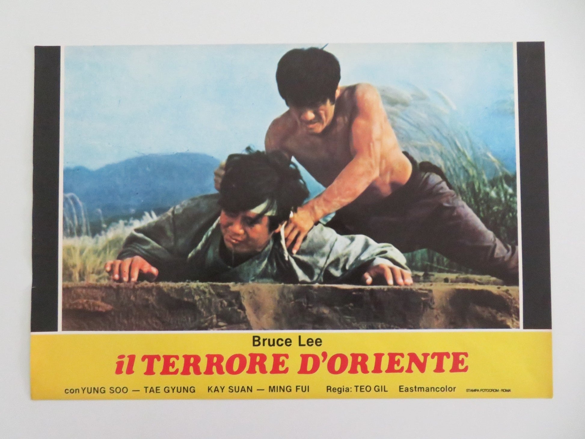 STEEL - FISTED DRAGON - B ITALIAN FOTOBUSTA POSTER JOHNNY HONG KONG FATIMAH 1977 Movie posters