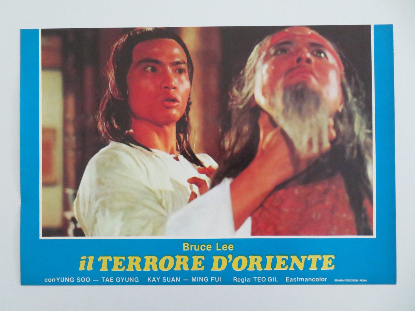 STEEL - FISTED DRAGON - C ITALIAN FOTOBUSTA POSTER JOHNNY HONG KONG FATIMAH 1977 Movie posters