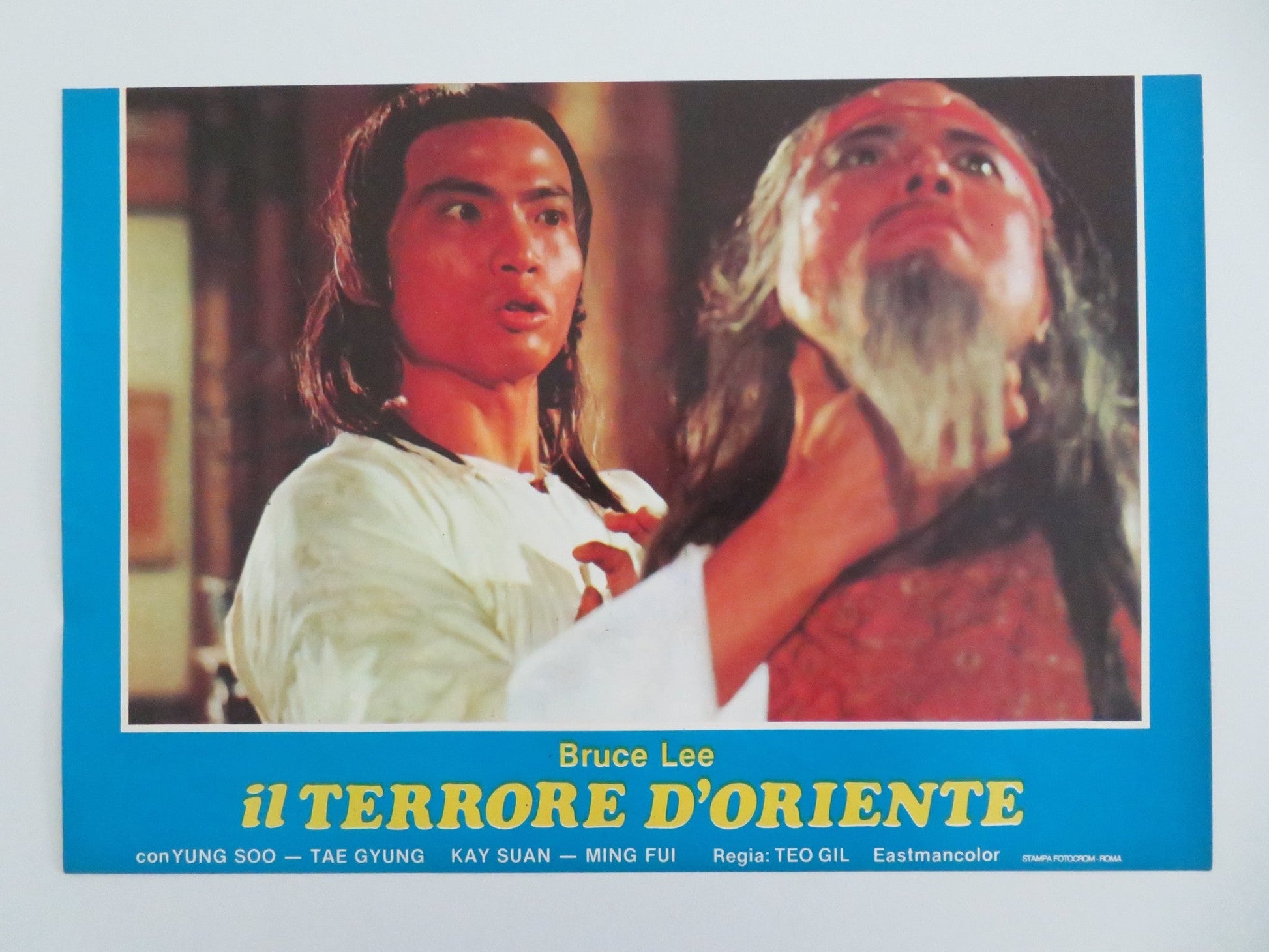 STEEL - FISTED DRAGON - C ITALIAN FOTOBUSTA POSTER JOHNNY HONG KONG FATIMAH 1977 Movie posters