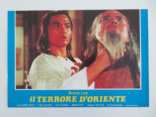 STEEL - FISTED DRAGON - C ITALIAN FOTOBUSTA POSTER JOHNNY HONG KONG FATIMAH 1977 Movie posters