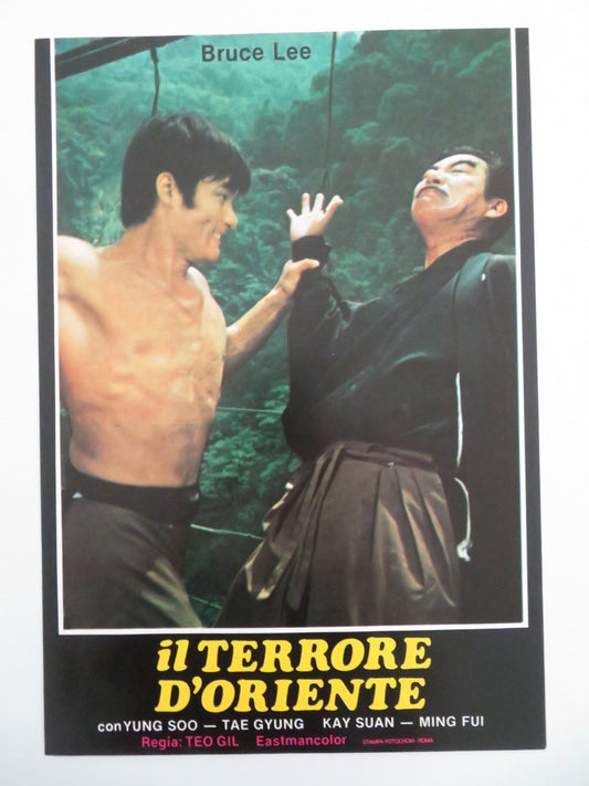 STEEL - FISTED DRAGON - F ITALIAN FOTOBUSTA POSTER JOHNNY HONG KONG FATIMAH 1977 Movie posters