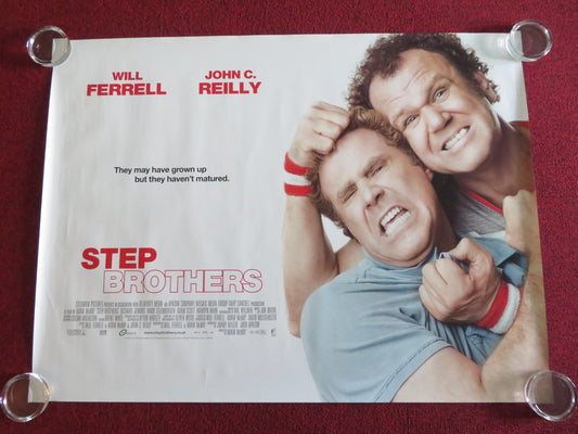 STEP BROTHERS UK QUAD ROLLED POSTER WILL FERRELL JOHN C. REILLY 2008 Movie posters