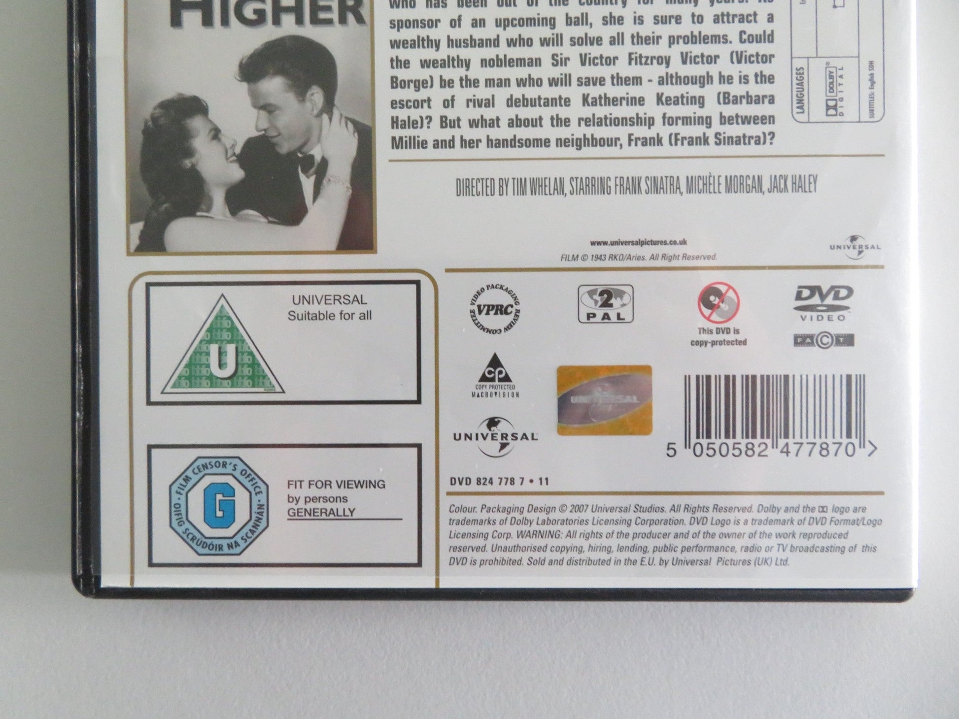 Step Lively and Higher & Higher - Frank Sinatra Double (DVD) 1944 Region 2 Movie posters