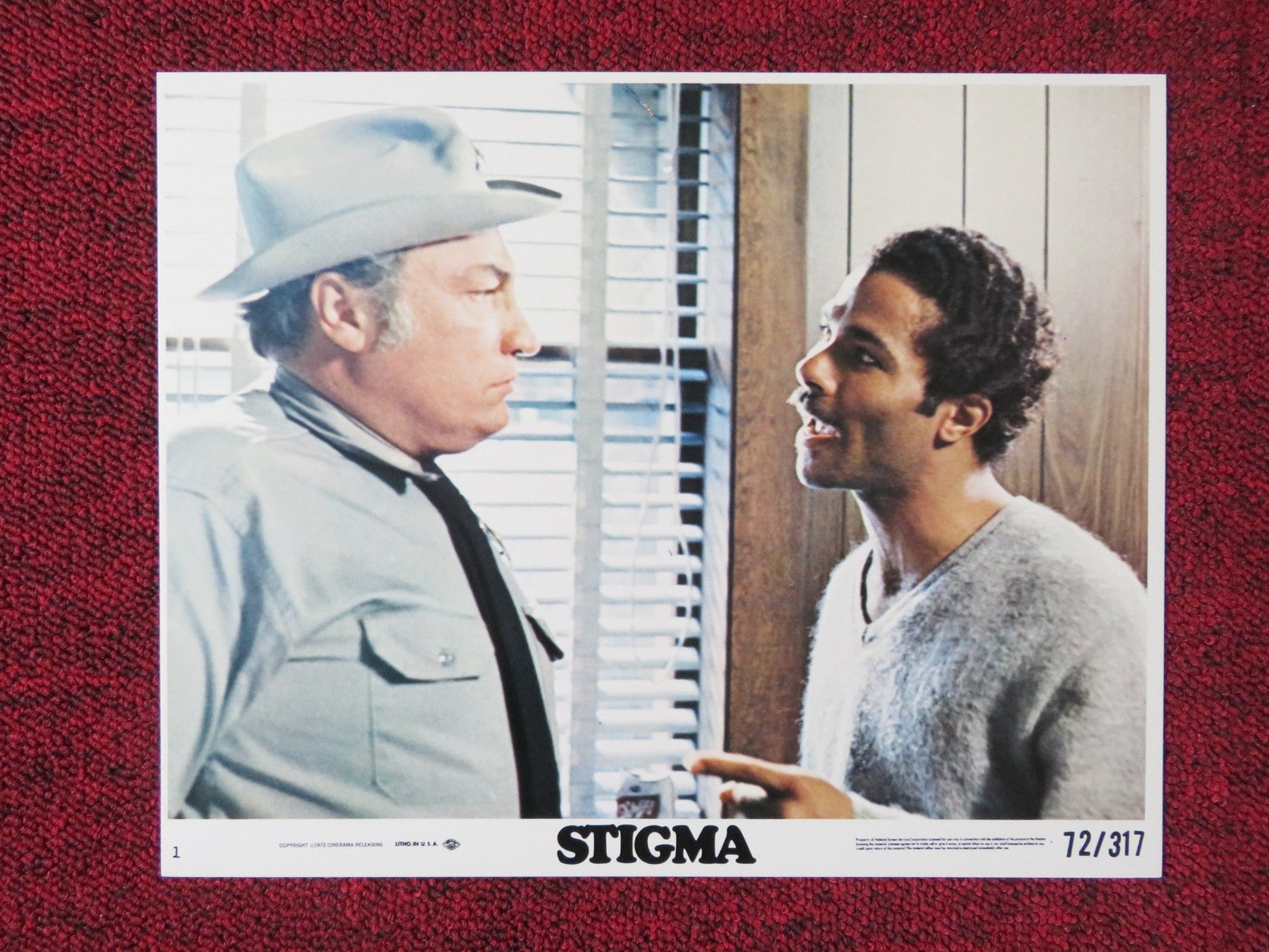 STIGMA - 1 LOBBY CARD PHILIP MICHAEL THOMAS JOSIE JOHNSON 1972 Rendezvous Cinema Movie posters