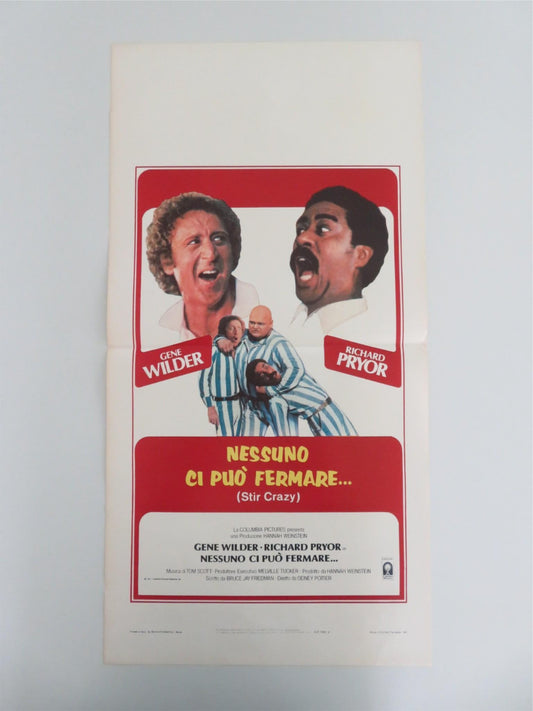 Stir Crazy Italian Locandina Poster Gene Wilder Richard Pryor 1980 Movie posters