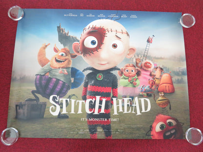 Stitch Head UK Quad Rolled Poster Asa Butterfield Rob Brydon 2025 Movie posters