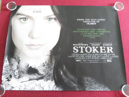 STOKER - B UK QUAD ROLLED POSTER MIA WASIKOWSKA NICOLE KIDMAN 2013 Rendezvous Cinema Movie posters