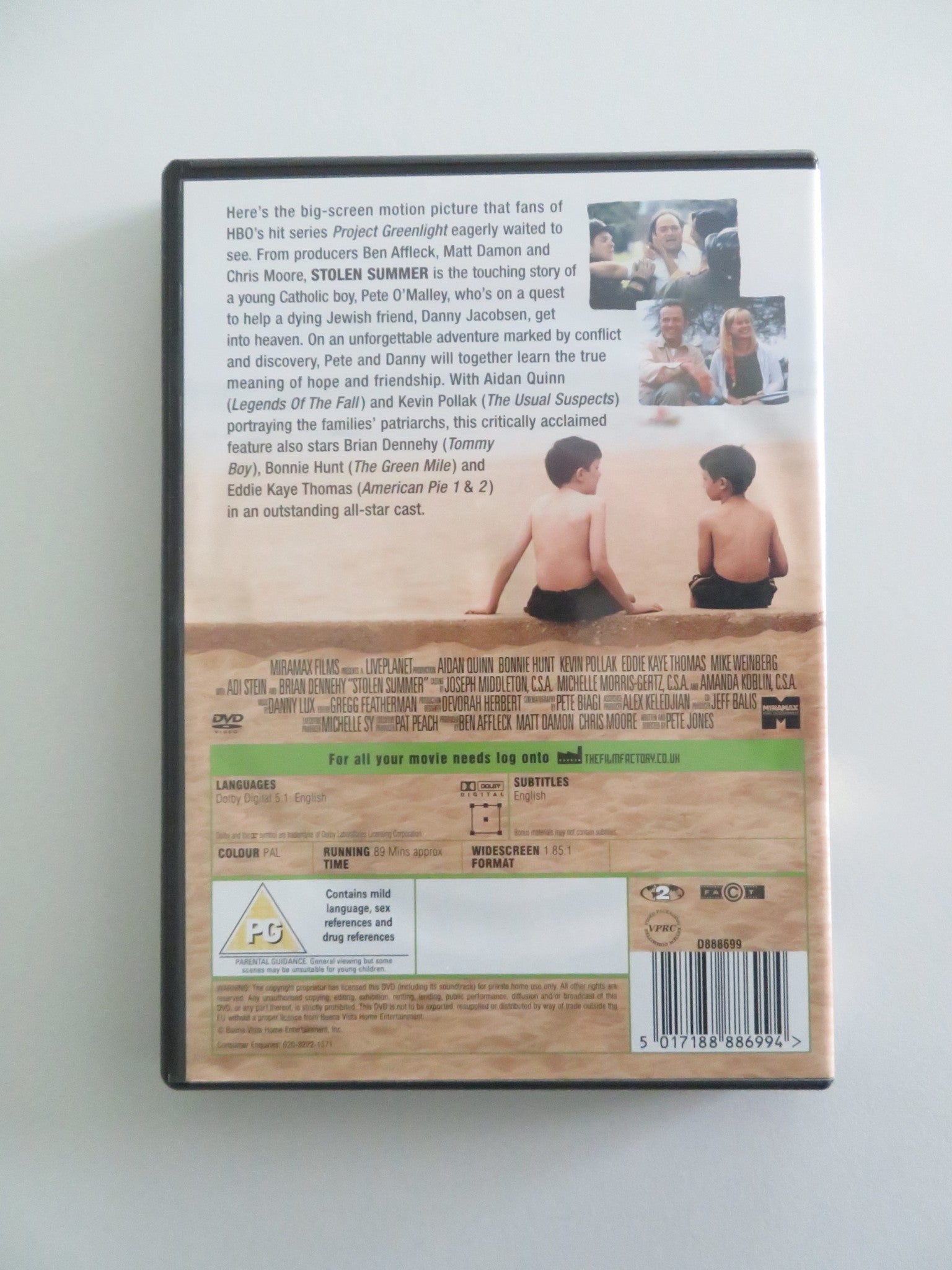 STOLEN SUMMER (DVD) AIDAN QUINN BONNIE HUNT 2002 REGION 2 Rendezvous Cinema Movie posters