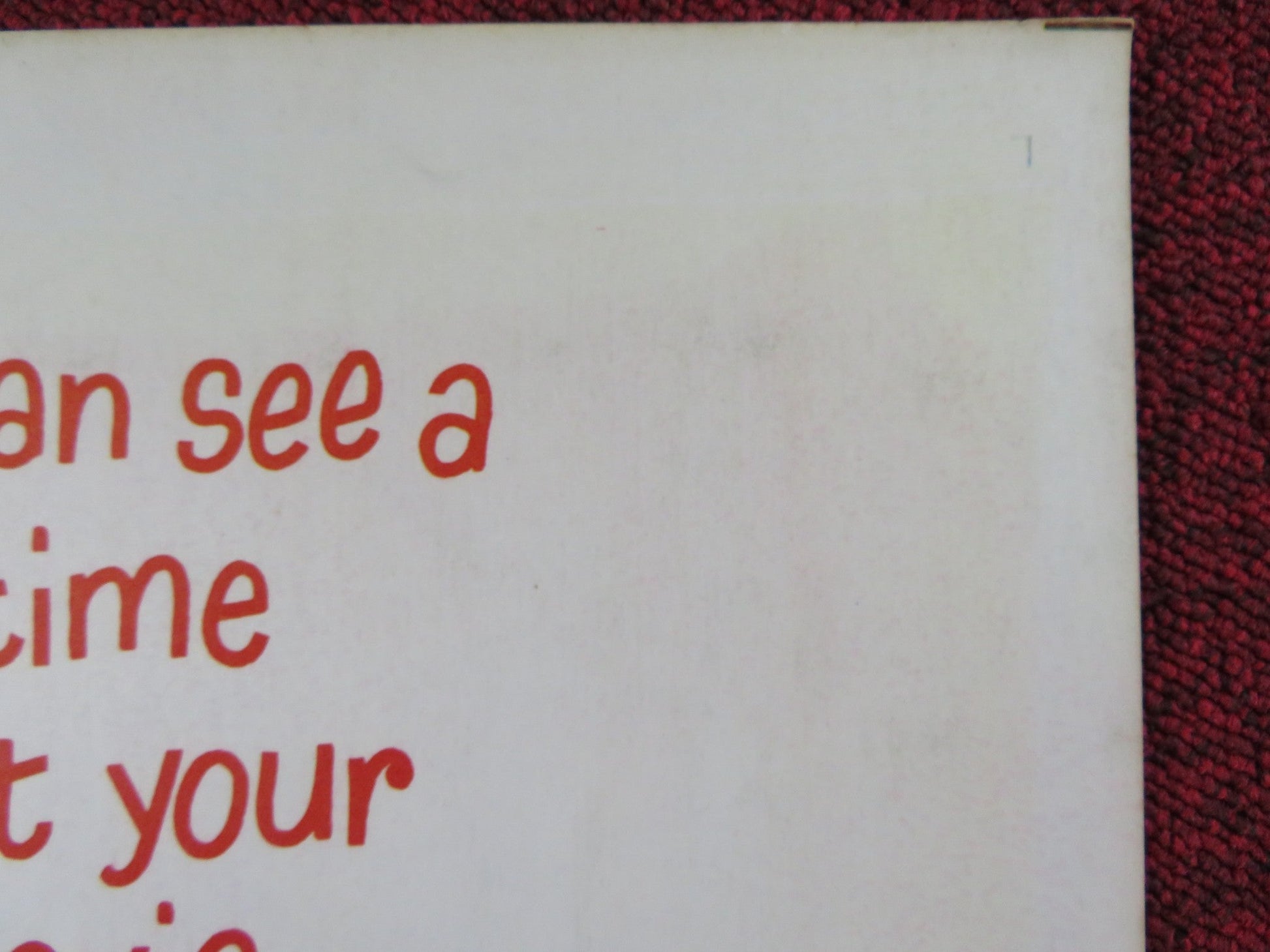 STOP THE WORLD I WANT TO GET OFF US INSERT POSTER TONY TANNER M. MARTIN 1966 Rendezvous Cinema Movie posters