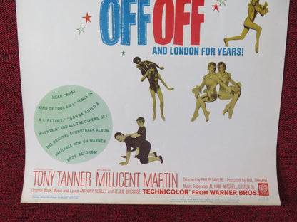 STOP THE WORLD I WANT TO GET OFF US INSERT POSTER TONY TANNER M. MARTIN 1966 Rendezvous Cinema Movie posters