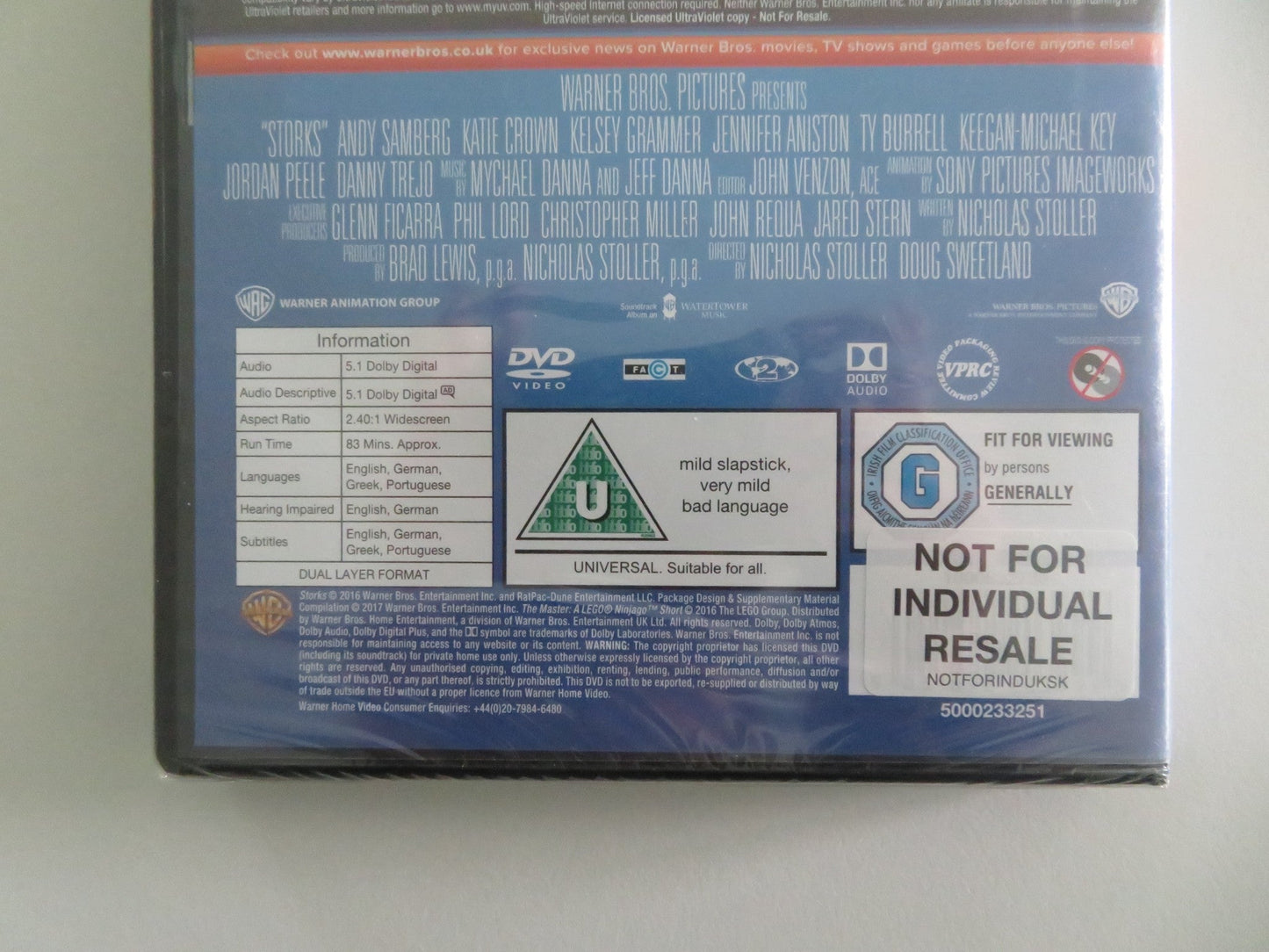 Storks (DVD) Kelsey Grammer Jennifer Aniston 2016 Region 2 Movie posters