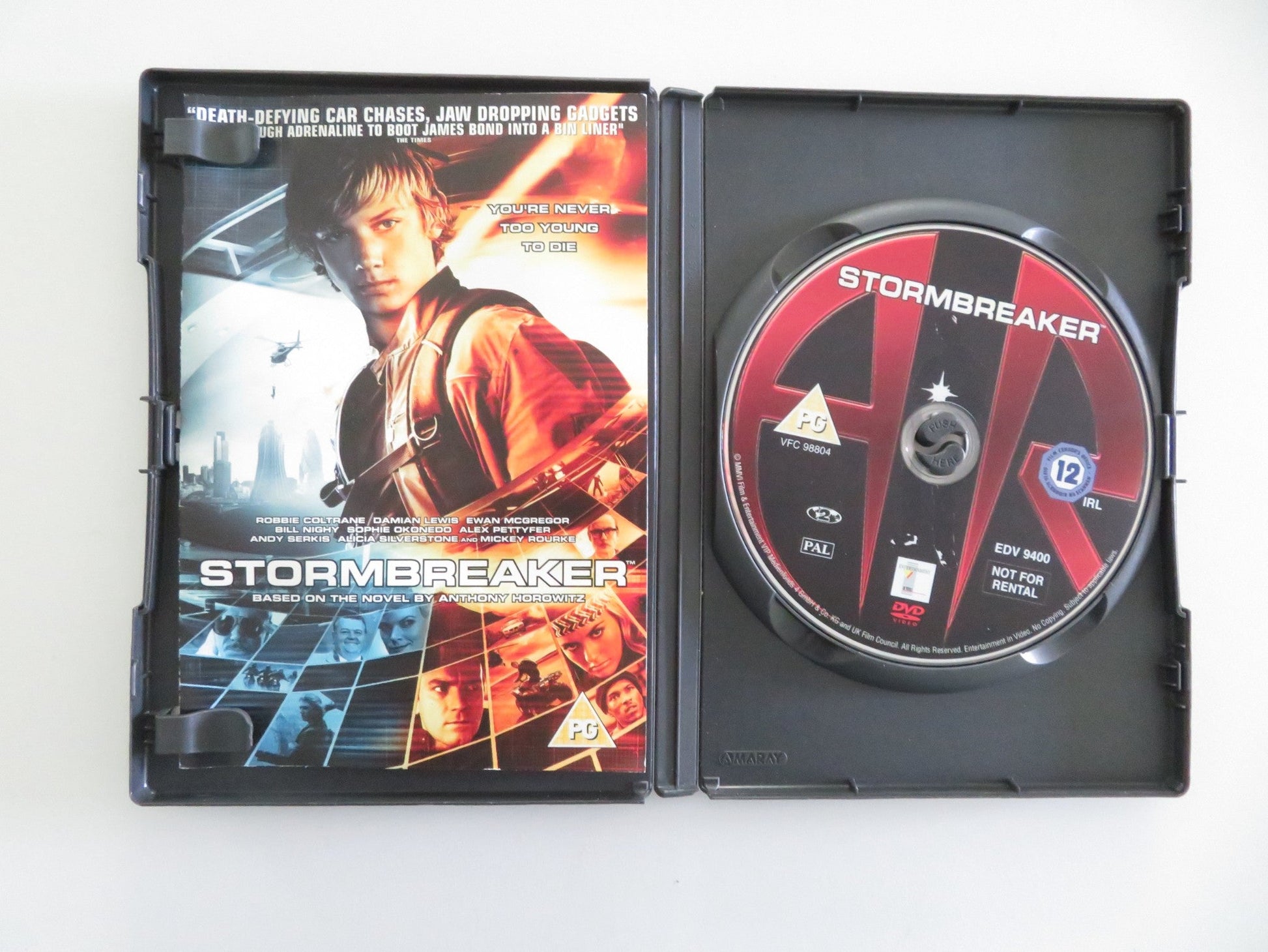Stormbreaker (DVD) Alex Pettyfer Robbie Coltrane Stephen Fry 2006 Region 2 Movie posters
