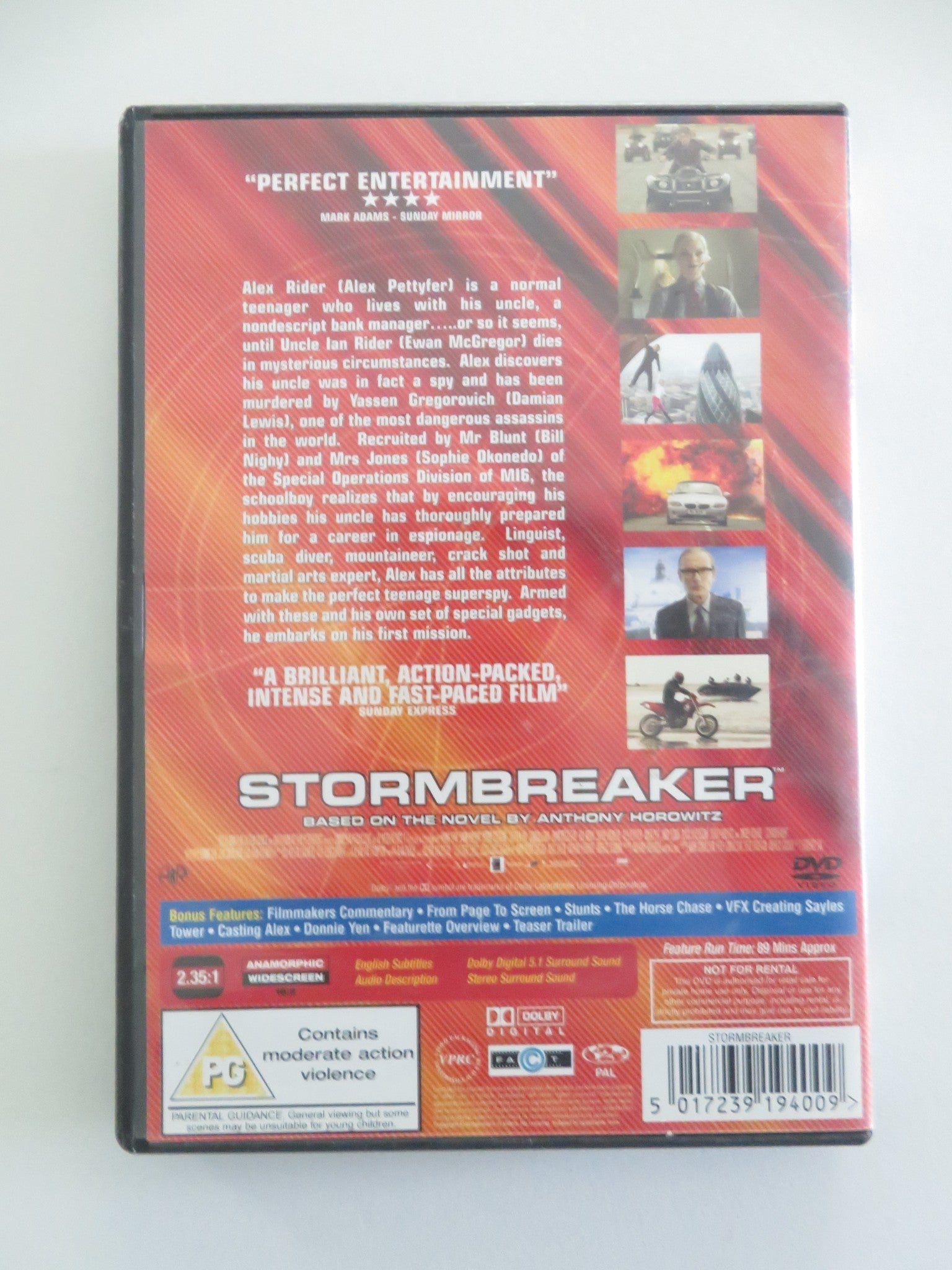 Stormbreaker (DVD) Alex Pettyfer Robbie Coltrane Stephen Fry 2006 Region 2 Movie posters
