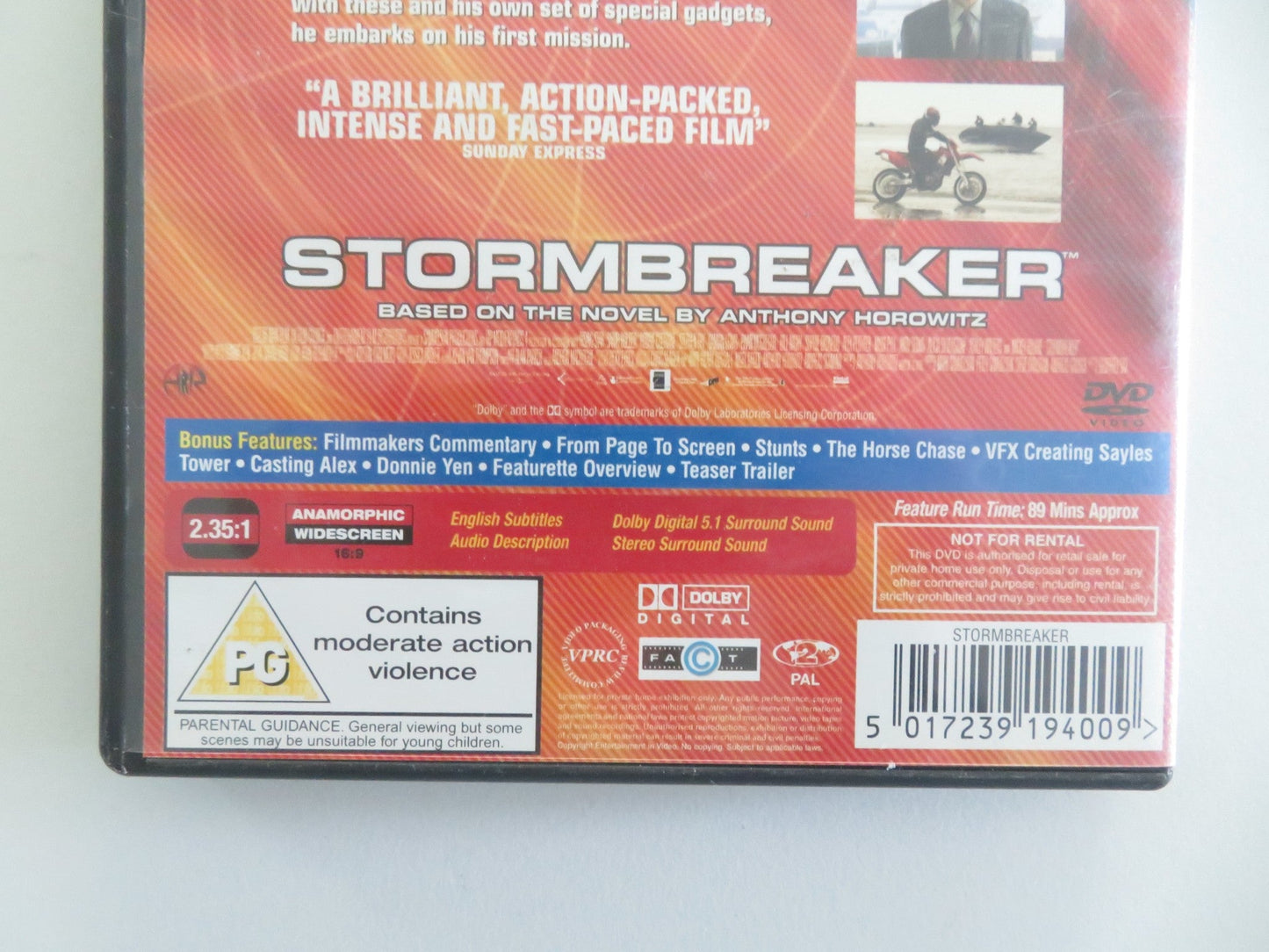 Stormbreaker (DVD) Alex Pettyfer Robbie Coltrane Stephen Fry 2006 Region 2 Movie posters